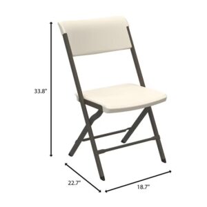10 Almond Folding Chairs